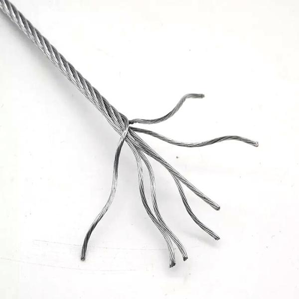 High Strength Stainless Steel Lifting Wire Rope for Building Materials and