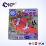 Plastic toy fish line drives fish swimming