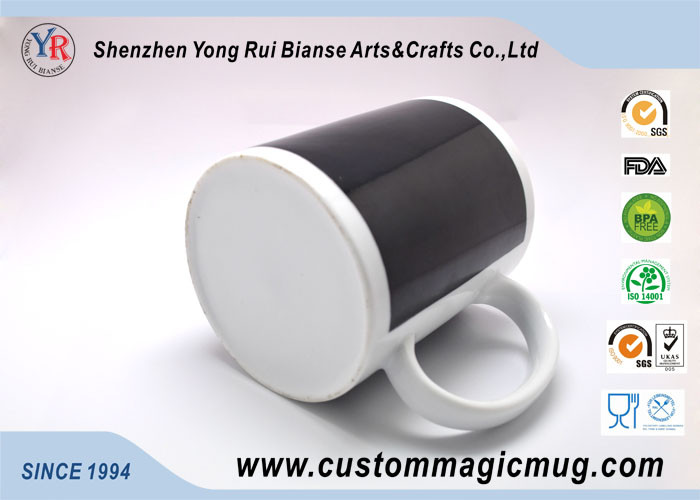 Novelty Eco Friendly Mugs , Hot Water Color Changing Coffee Mugs