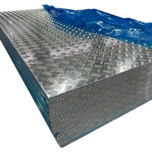 China Diamond Embossed Aluminum Sheet Highly Durable 5052 Embossed Aluminum Plate factory