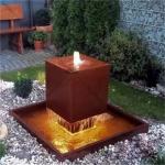 Garden Ornaments Metal Landscape Corten Steel Water Feature Outdoor