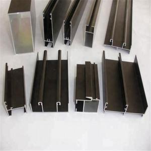 China Industrial Wood Grain Aluminum Extrusion Window And LED Strips Use factory