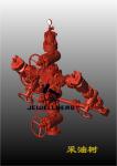 3000 Psi Pressure Oil & Gas Christmas Tree , Oil Wellhead Equipment Dual Wing