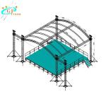 6061-T6 Aluminum Truss Roof Systems Concert Stage DJ Used