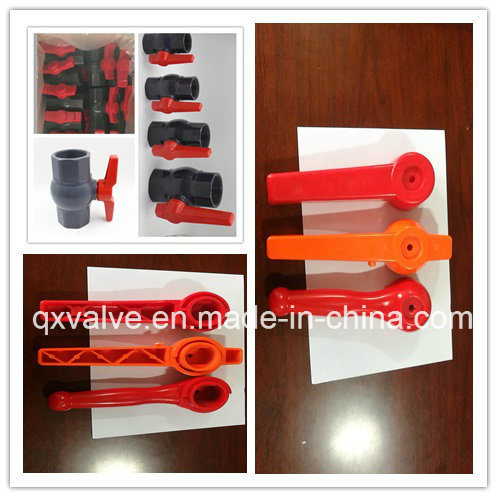 40mm X 40mm Slip Full Port Red Handle Lever U-PVC Ball Valve Blue