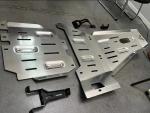 Silver Aluminum Alloy Under Engine Cover for Wrangler JK JL Off-Road 4X4