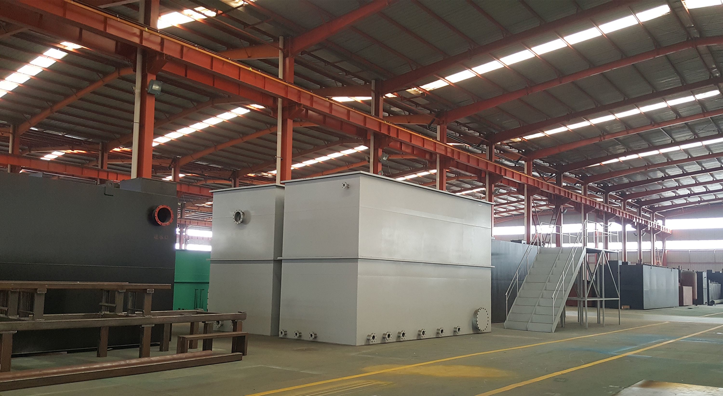Sewage Wastewater Treatment Plant Equipment Package Stp Treatment Plant / MBBR / MBR 10-300 m³/h