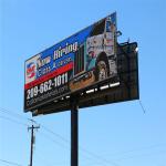 Rear maintenance IP65 full color outdoor P5 permanent installation advertising