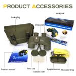 Adults Marine Military 20x50 Binoculars Waterproof With Rangefinder Compass BAK4
