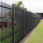 Customized Black Zinc Steel Metal Garrison Fence Panels Maintenance Free