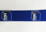 Blue Nylon Customization Logo Silk Screen Lanyards For Promotation Gifts