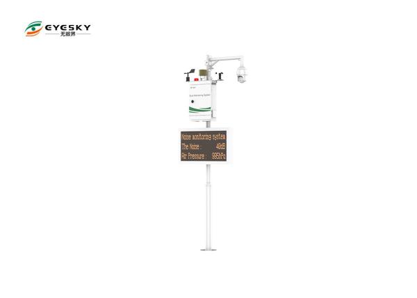 China Noise / Dust Wireless Environmental Monitoring System Large LED Display factory