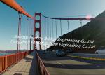Road Wire Suspension Bridge Steel Clear Span Q345B - Q460C Grade Public
