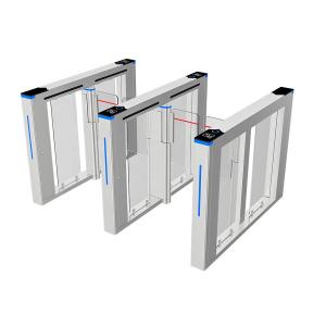 China High Speed Magnetic Autocontrol Gate Anti Crush Optical Turnstile Swing Gate Face Recognition factory