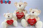 China Manufactured Big Feet Teddy Bear Toy With Red Heart