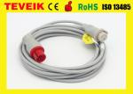 Mindray/Goldway ibp cables, invasive blood pressure cable ,round 6pin to BD