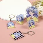 Manufacturer Custom Cartoon Pattern Printed Acrylic Keychain Cute Caricatur