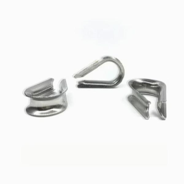 12PCS M10 Stainless Steel Thimble for Pull-Line Fitting and 3/8 Inches Diameter