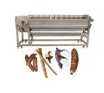 Automatic Diamond Spiral Shaft Carrot Potato Cleaning Peeling Machine for