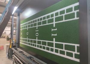 China 15mm Durable Pictured Artificial Grass Logo Customized Synthetic Turf For Sports Courts Or Leisure Areas Decoration factory