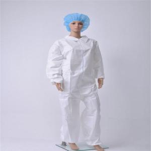 China Non Woven OEM 35gsm Disposable Hooded Coveralls factory