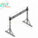 3m LED Screen Truss Ground Support Aluminium Box Truss For Concert Black