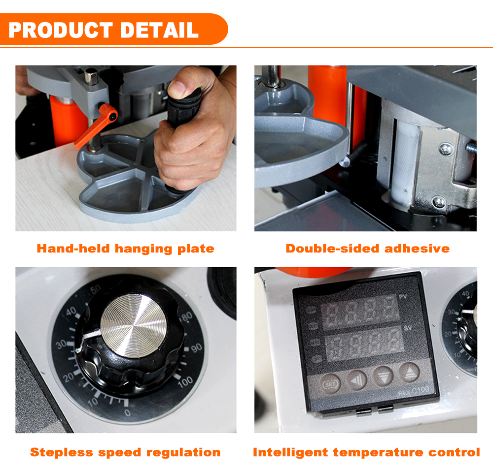 PVC Curve and Straight Mini Portable Edge Bander Manual Edge Banding Machine