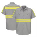 Summer Enhanced Visibility Industrial Work Wear Safety Workwear Working Shirt