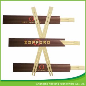 China Chinese Moso Reusable Bamboo Chopsticks Natural Twins 24cm factory