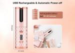 Usb Auto Rotating Hair Curler , 110-240V Cordless Rotating Curling Iron