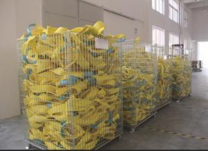 China US Yellow Polyester Flat Webbing Sling , 4 Inch ASMEB30.9 Eye To Eye Sling factory