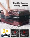 Luggage 22x14x9 Airline Approved - 35L Polycarbonate Expandable Hard Shell