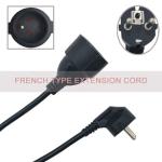 French Type Heavy Duty Outdoor/Indoor Extension Cord Cable CE Passed 20/50/100ft