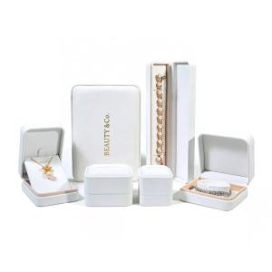 China Custom Logo Jewelry Packaging Box High End Pu Leather Material on sale