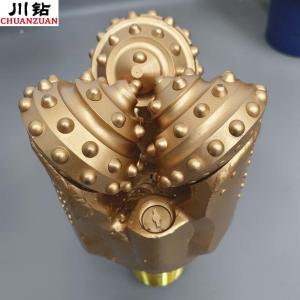 China 5 7/8 Inch IADC637 Rubber Sealed Bearing TCI Tricone Rock Bit For Hard formation Well Drilling factory