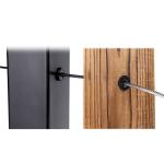 Stainless Steel Cable Railing Kit with Black Protective Cover and Metal Bonded