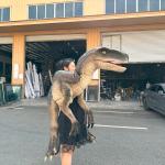 Realistic Animatronic Dinosaur Shoulder Puppet for Amusement Park