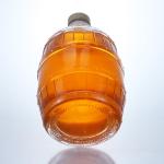 Clear Flint Glass Bottle for Gin Rum Champagne Brandy Whisky Unique Design