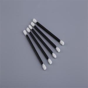 China Open Cell Clean Room Cotton Swabs Black PP Stick 100 Pcs / Bag SGS Approved factory