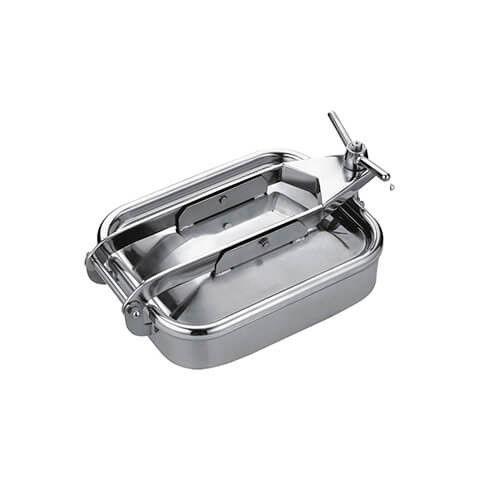 Rectangular Low Pressure Stainless Steel Access Covers Single Arm 304 316 Tank