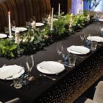 Disposable PEVA Printed Tablecloth For Christmas Party