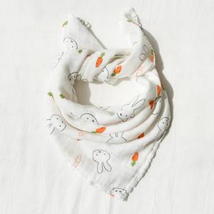 China 100% Cotton Muslin Baby Bibs Newborn Baby Bibs 23.6g Weight ODM / OEM factory