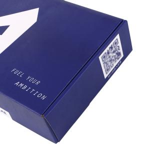 China Gold stamping folding corrugated paper clothing packaging box factory