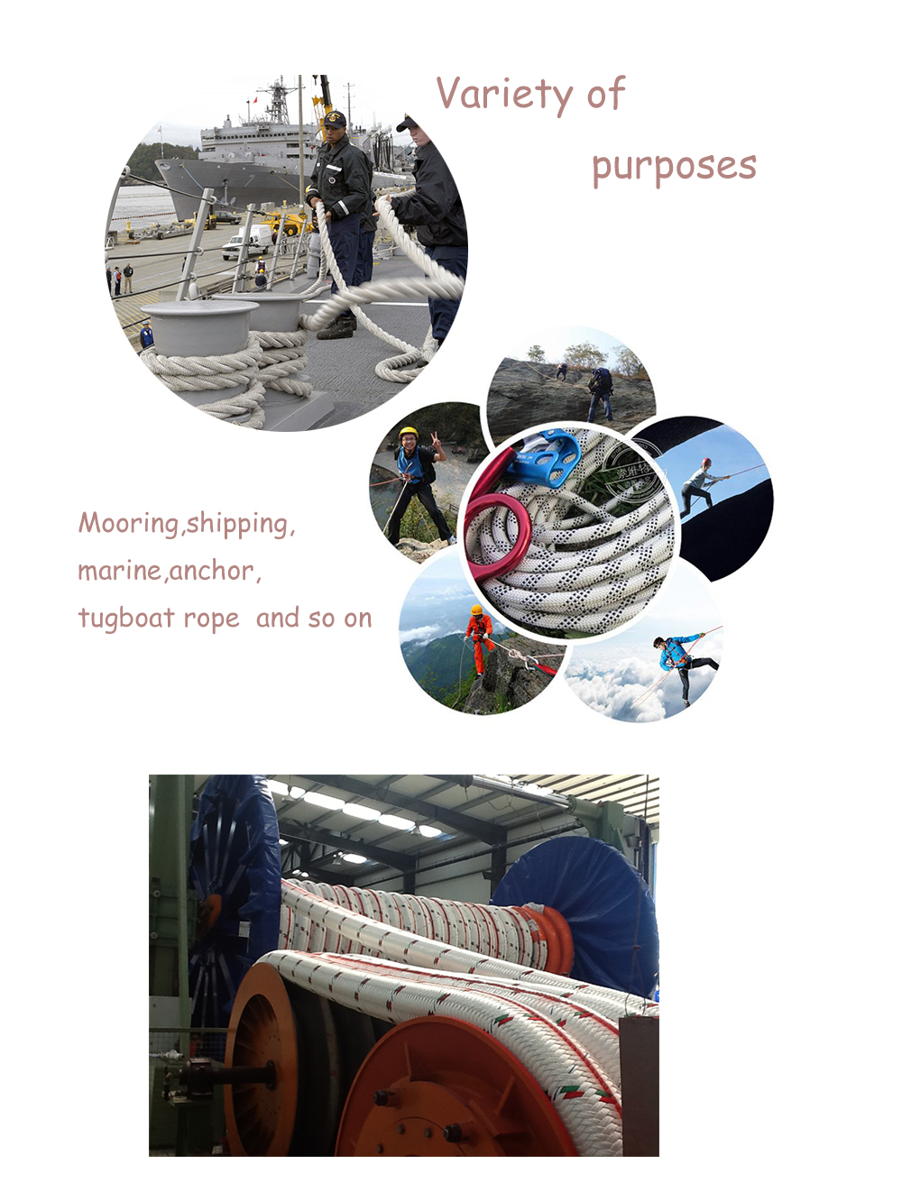 12mm Plastic Coated PP String Nylon Marine Rope for Customized Dock Line and Mooring