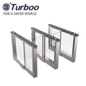 China Electronic Baffle Swing Barrier Gate 24VDC Brushed Motor For Building Entrance factory