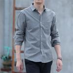 Long - Sleeved Casual Work Uniforms Slim Fit Single Row Rubber Button Design