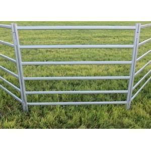 Livestock Corral Hot Dip Galvanized Cattle Yard Panel 1.8x2.1m Oval Rails