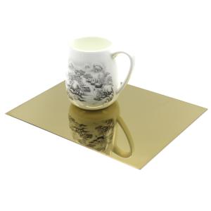 China 201 304 316 SS Sheet Inox Gold And Silver Decorative Mirror Finished Stainless Steel Plate factory