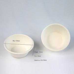 China Ice Cream 8oz Biodegradable Bagasse Tableware Disposable Paper Bowls factory