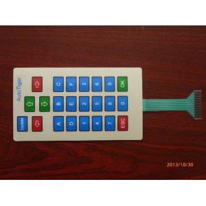 Waterproof Custom Keyboard Membrane Switch Panel With Embossing / Silk Screen